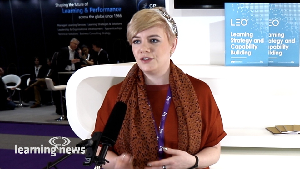 Ella Richardson, LEO Learning, in discussion with Learning News